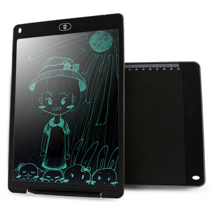 CHUYI Portable 12 inch LCD Writing Tablet Drawing Graffiti Electronic Handwriting Pad Message Graphics Board Draft Paper with Writing Pen, CE / FCC / RoHS Certificated(Black)-garmade.com