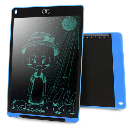 CHUYI Portable 12 inch LCD Writing Tablet Drawing Graffiti Electronic Handwriting Pad Message Graphics Board Draft Paper with Writing Pen, CE / FCC / RoHS Certificated(Blue)-garmade.com