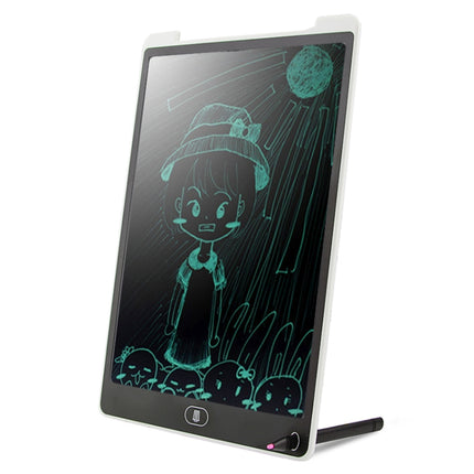 CHUYI Portable 12 inch LCD Writing Tablet Drawing Graffiti Electronic Handwriting Pad Message Graphics Board Draft Paper with Writing Pen, CE / FCC / RoHS Certificated(White)-garmade.com