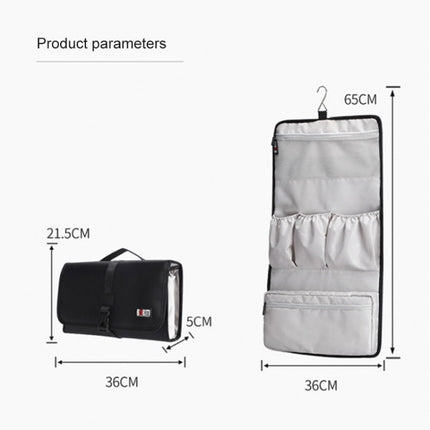 BUBM JFQ-T Portable Hanging Nylon Storage Bag for Dyson Hair Curler(Black)-garmade.com