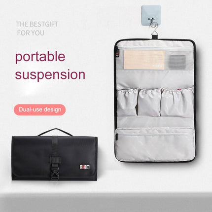 BUBM JFQ-T Portable Hanging Nylon Storage Bag for Dyson Hair Curler(Black)-garmade.com