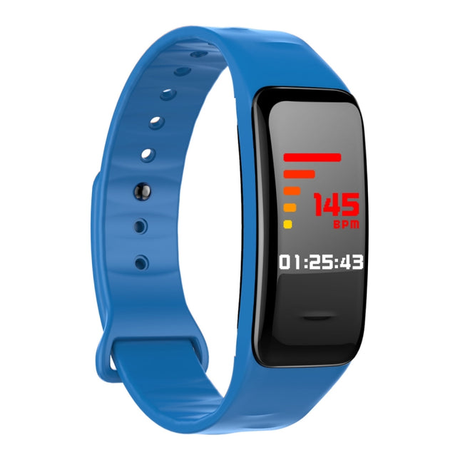 CHIGU C1Plus Fitness Tracker 0.96 inch IPS Screen Smartband Bracelet, IP67 Waterproof, Support Sports Mode / Blood Pressure / Sleep Monitor / Heart Rate Monitor / Fatigue Monitor / Sedentary Reminder (Blue)-garmade.com
