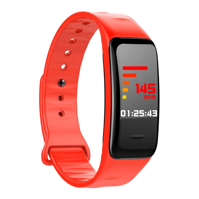 CHIGU C1Plus Fitness Tracker 0.96 inch IPS Screen Smartband Bracelet, IP67 Waterproof, Support Sports Mode / Blood Pressure / Sleep Monitor / Heart Rate Monitor / Fatigue Monitor / Sedentary Reminder (Red)-garmade.com