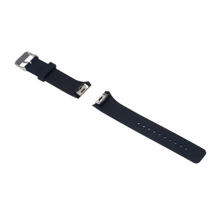 Solid Color Wrist Strap Watch Band for Galaxy Gear S2 R720(Black)-garmade.com