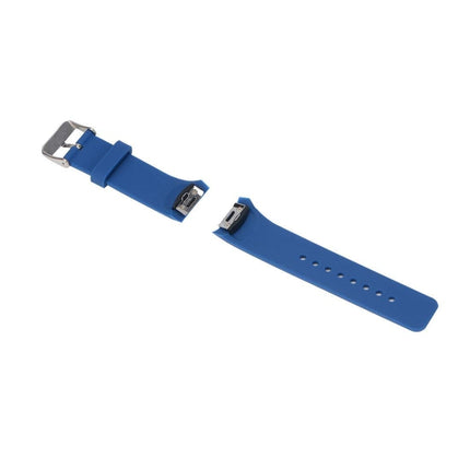 Solid Color Wrist Strap Watch Band for Galaxy Gear S2 R720(Dark Blue)-garmade.com