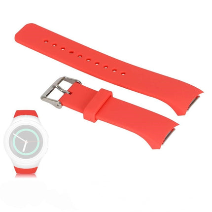 Solid Color Wrist Strap Watch Band for Galaxy Gear S2 R720(Melon Red)-garmade.com