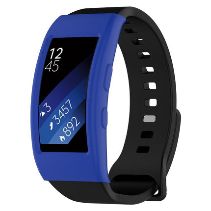 For Galaxy Gear Fit2 / Fit2 Pro R360 Watch Protective Case(Dark Blue)-garmade.com