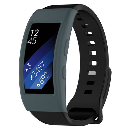 For Galaxy Gear Fit2 / Fit2 Pro R360 Watch Protective Case(Cyan)-garmade.com