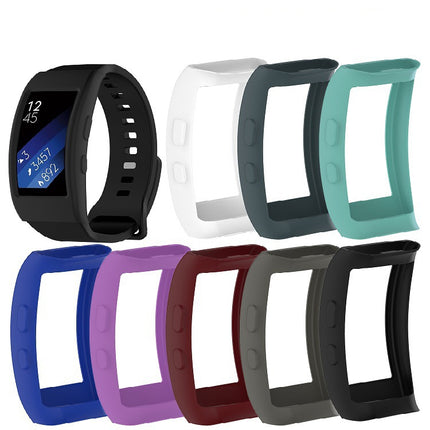 For Galaxy Gear Fit2 / Fit2 Pro R360 Watch Protective Case(Cyan)-garmade.com