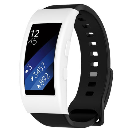 For Galaxy Gear Fit2 / Fit2 Pro R360 Watch Protective Case(White)-garmade.com