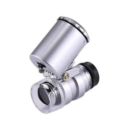 Mini Portable 60X Jewelry Appraisal Microscope with LED Light & Currency Detecting Function-garmade.com