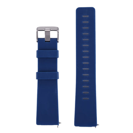 For Fitbit Versa / Versa 2 Simple Fashion Silicone Watch Strap(Dark Blue)-garmade.com