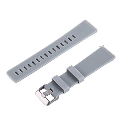 For Fitbit Versa / Versa 2 Simple Fashion Silicone Watch Strap(Grey)-garmade.com
