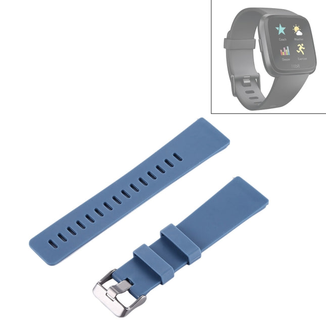 For Fitbit Versa / Versa 2 Simple Fashion Silicone Watch Strap(Blue)-garmade.com
