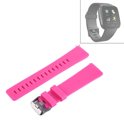 For Fitbit Versa / Versa 2 Simple Fashion Silicone Watch Strap(Magenta)-garmade.com