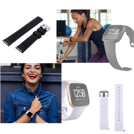For Fitbit Versa / Versa 2 Simple Fashion Silicone Watch Strap(Magenta)-garmade.com