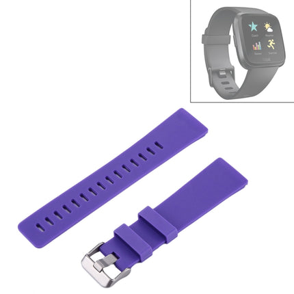 For Fitbit Versa / Versa 2 Simple Fashion Silicone Watch Strap(Purple)-garmade.com
