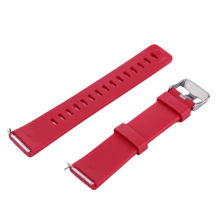 For Fitbit Versa / Versa 2 Simple Fashion Silicone Watch Strap(Red)-garmade.com