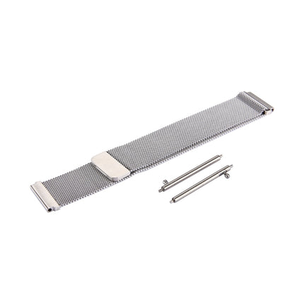 For Samsung Gear S3 Classic Milanese Loop Magnetic Stainless Steel Watchband(Silver)-garmade.com