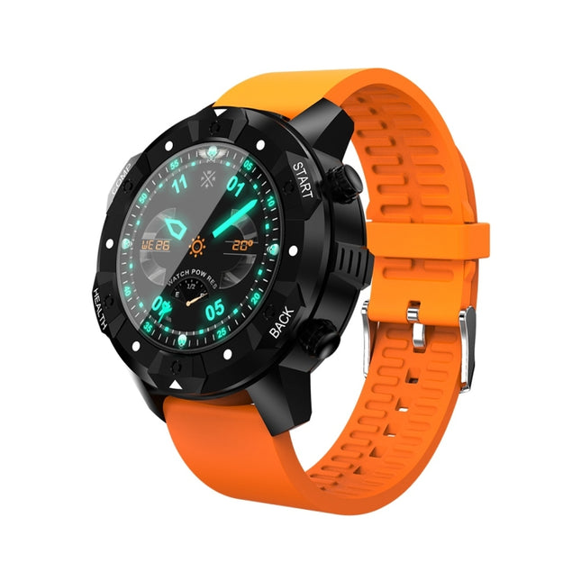 S3 1.39 inch OLED Screen Display Bluetooth Smart Watch, IP67 Waterproof, Support Compass / Heart Rate Monitor / SIM Card / GPS Navigation, Compatible with Android and iOS Phones(Orange)-garmade.com