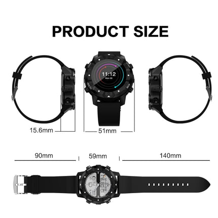S3 1.39 inch OLED Screen Display Bluetooth Smart Watch, IP67 Waterproof, Support Compass / Heart Rate Monitor / SIM Card / GPS Navigation, Compatible with Android and iOS Phones(Orange)-garmade.com