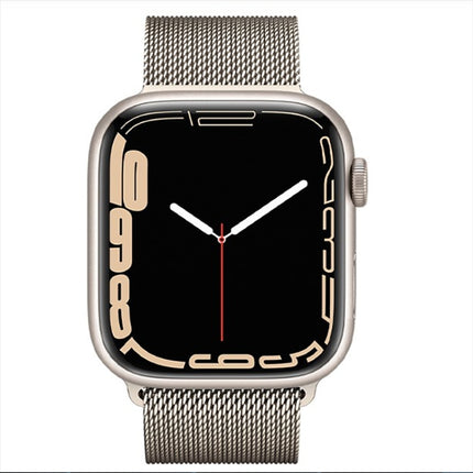 Milanese Loop Magnetic Stainless Steel Watch Band for Apple Watch Series 9&8&7 41mm / SE 3&SE 2&6&SE&5&4 40mm / 3&2&1 38mm(Milan Starlight)-garmade.com