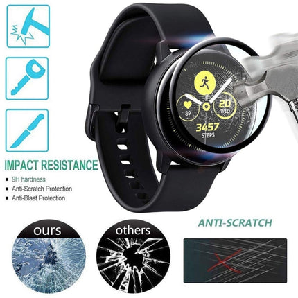 50 PCS For Galaxy Watch Active 0.26mm 2.5D Tempered Glass Film-garmade.com
