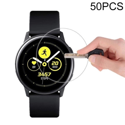 50 PCS For Galaxy Watch R500 0.26mm 2.5D Tempered Glass Film-garmade.com