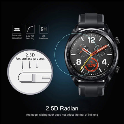 50 PCS For Huawei Watch GT 46mm 0.26mm 2.5D Tempered Glass Film-garmade.com