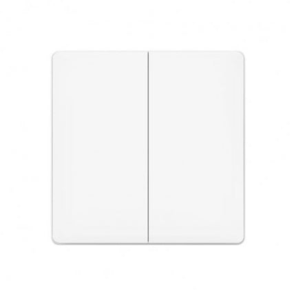 Original Xiaomi Aqara Smart Light Control Double Key Paste Wall style Wireless Switch, Work with Xiaomi Multifunctional Gateway (CA1001) Mihome APP Control(White)-garmade.com