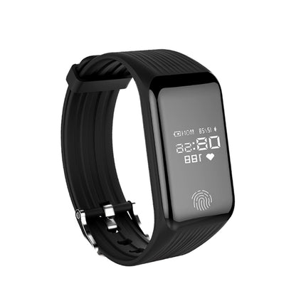 TLW B3 Fitness Tracker 0.66 inch OLED Screen Wristband Smart Bracelet, IP67 Waterproof, Support Sports Mode / Continuous Heart Rate Monitor / Sleep Monitor / Information Reminder(Black)-garmade.com
