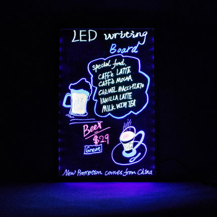 50x70cm Electronic Handwriting Fluorescent Board Glowing Advertising Blackboard-garmade.com