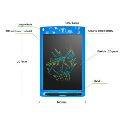 8.5 inch Color LCD Tablet Children LCD Electronic Drawing Board (Green)-garmade.com