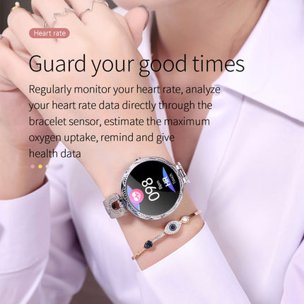 AK15 Fashion Smart Female Bracelet, 1.08 inch Color LCD Screen, IP67 Waterproof, Support Heart Rate Monitoring / Sleep Monitoring / Remote Photography (Rose Gold)-garmade.com