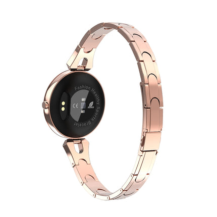 AK15 Fashion Smart Female Bracelet, 1.08 inch Color LCD Screen, IP67 Waterproof, Support Heart Rate Monitoring / Sleep Monitoring / Remote Photography (Rose Gold)-garmade.com
