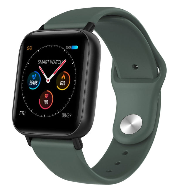 Q10 Fashion Smart Sports Watch, 1.3 inch TFT Screen, IP67 Waterproof, Support Heart Rate / Blood Pressure Monitoring / Sleep Monitoring / Sedentary Reminder (Green)-garmade.com