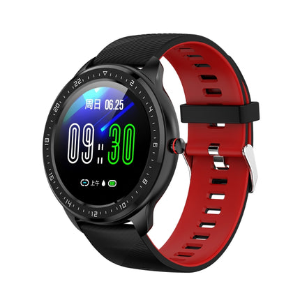 Z06 Fashion Smart Sports Watch, 1.3 inch Full Touch Screen, 5 Dials Change, IP67 Waterproof, Support Heart Rate / Blood Pressure Monitoring / Sleep Monitoring / Sedentary Reminder (Black Red)-garmade.com