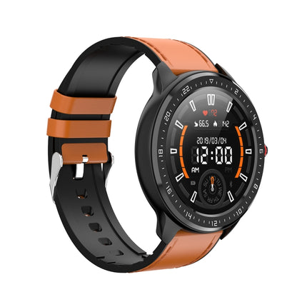 Z06 Fashion Smart Sports Watch, 1.3 inch Full Touch Screen, 5 Dials Change, IP67 Waterproof, Support Heart Rate / Blood Pressure Monitoring / Sleep Monitoring / Sedentary Reminder (Black Brown)-garmade.com