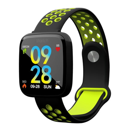 F15 1.3 inch TFT IPS Color Screen Smart Bracelet, Support Call Reminder/ Heart Rate Monitoring /Blood Pressure Monitoring/ Sleep Monitoring/Blood Oxygen Monitoring (Green)-garmade.com