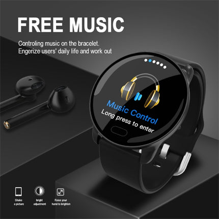 K9 1.22 inch Color Screen TPU Watchband Smart Bracelet, Support Call Reminder/ Heart Rate Monitoring /Blood Pressure Monitoring/ Sleep Monitoring/Blood Oxygen Monitoring (Black)-garmade.com