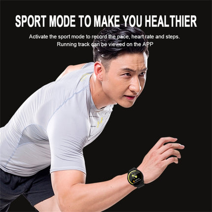 K9 1.22 inch Color Screen TPU Watchband Smart Bracelet, Support Call Reminder/ Heart Rate Monitoring /Blood Pressure Monitoring/ Sleep Monitoring/Blood Oxygen Monitoring (Black)-garmade.com