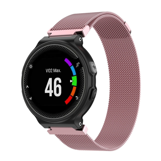 Milanese Wrist Strap Watchband for Garmin Forerunner 235 26cm (Pink)-garmade.com