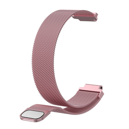 Milanese Wrist Strap Watchband for Garmin Forerunner 235 26cm (Pink)-garmade.com