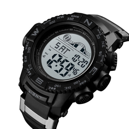 SKMEI 1380 Men Fashionable Outdoor 50m Waterproof Digital Watch Large Dial Sports Wrist Watch(Black)-garmade.com