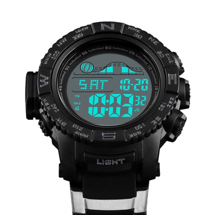 SKMEI 1380 Men Fashionable Outdoor 50m Waterproof Digital Watch Large Dial Sports Wrist Watch(Black)-garmade.com