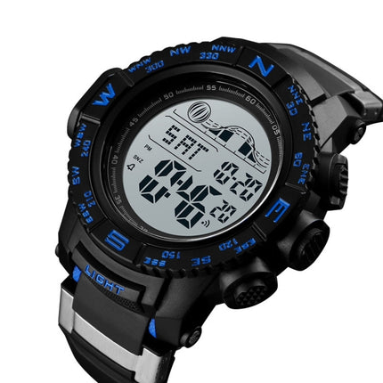 SKMEI 1380 Men Fashionable Outdoor 50m Waterproof Digital Watch Large Dial Sports Wrist Watch(Blue)-garmade.com