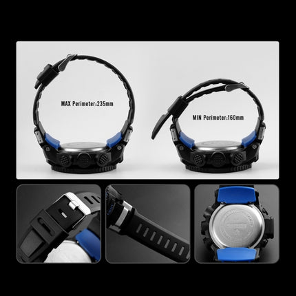 SKMEI 1380 Men Fashionable Outdoor 50m Waterproof Digital Watch Large Dial Sports Wrist Watch(Blue)-garmade.com