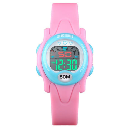 SKMEI 1478 Multifunction Children Digital Watch 50m Waterproof Sports Watch(Pink)-garmade.com