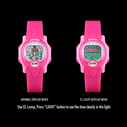 SKMEI 1478 Multifunction Children Digital Watch 50m Waterproof Sports Watch(Pink)-garmade.com