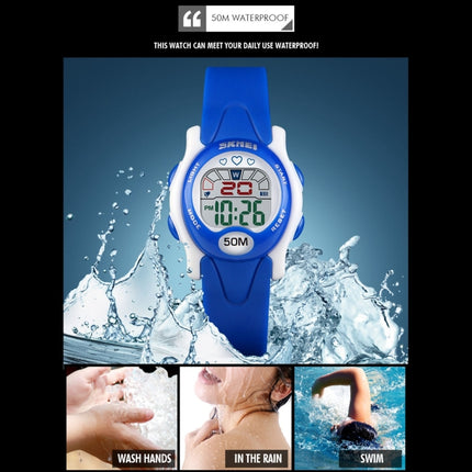 SKMEI 1478 Multifunction Children Digital Watch 50m Waterproof Sports Watch(Rose Red)-garmade.com